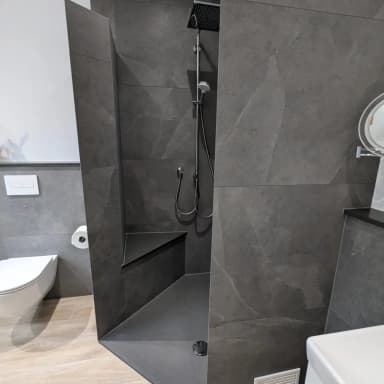 Dusche in Großformat